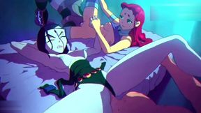 Teen Titans SEX Party Raven X Starfire HENTAI