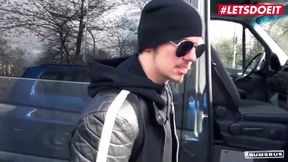 BumsBus - Celina Davis Voluptuous German Babe Wild Car Fuck With Stranger - LETSDOEIT
