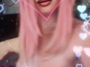 Megurine Luka Plays with her big boobs