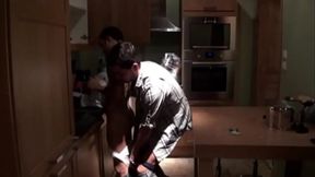 latino fucked in the kitchen