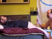 Stubble Trouble - Mister Moustache Dick fucks hot bear Rusty Piper, jerks cumshot - cornfedMTdads