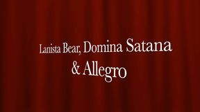 Lanista Bear, Domina Satana and Allegro in the Vampire room