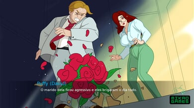 Redhead wife cheats in the bathroom in animated detail