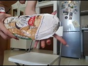 Small pv of farting on a loaf of bread