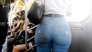 sluts inside Jeans with Huge BUTT three