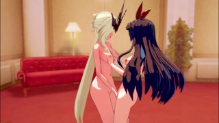 Finally find a correct use of Amber as a sexual toy for LaSignora (genshin impact)