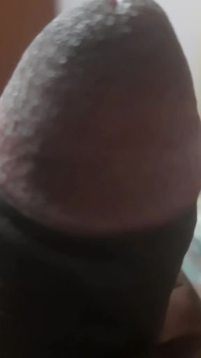 He Is Enjoying a Private Moment of Happiness in His Space.