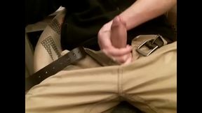 Macho Man Shows Off His Huge Cock in a Hot Solo Session