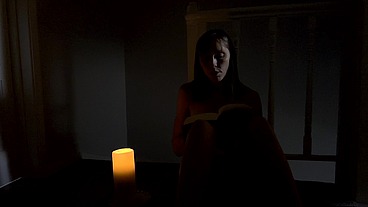 Reading "The year of Fucking Badly" in candlelight in the nude