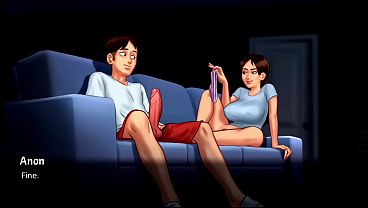 Curvy 3D girl meets her stepmom in a dating game