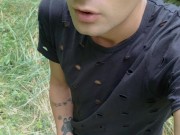 Peeing outdoor at different angles compilation - Uncut cock