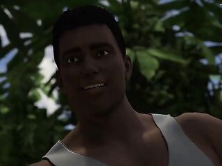 Curvy wife and Her Spouse ride during a jungle vacation