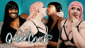 Plus size action with flattering Monique Miles from QueerCrush