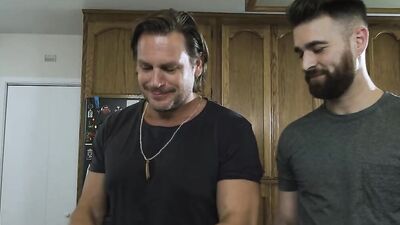 Hot hunk bends a jock over and pounds his ass