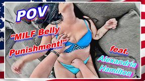 POV: MILF Belly Punishment! WMV