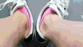 In pink socks and adidas superstar sneakers WMV(1280x720)FHD