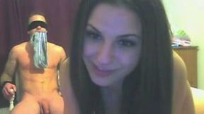 Me and my brunette babe giving a hardcore webcam show