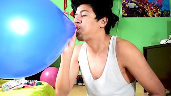 Blowing up balloons