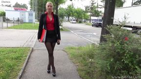 My young trainee slams me after work! Public MILF Sex   DAYNIA