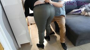 she rubbing her huge ass on my cock, i can t resist fucking her huge ass!