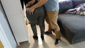 she rubbing her huge ass on my cock, i can t resist fucking her huge ass!