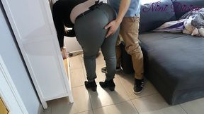 she rubbing her huge ass on my cock, i can t resist fucking her huge ass!