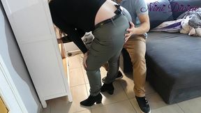 she rubbing her huge ass on my cock, i can t resist fucking her huge ass!