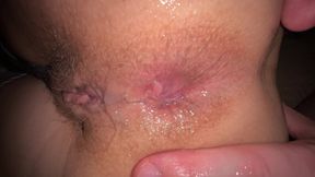 Tight anal fuck, anal fingering and ass licking