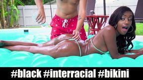 Hot - Leo Valentino Ejoying Black Stepsister Ashley Aleigh's Oiled Up Black Ass