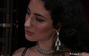 Alt busty mistress destorys ass to male