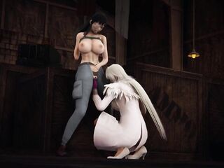 Jormungand Lesbo sex Dildo Fendom Koko x Valmet