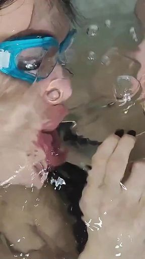 Kinky Underwater Breath Holding Lesbian Anal Games
