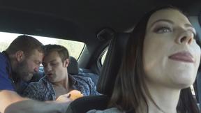 ”BIPHORIA Hitchiking dicks land at her fuckfest home - Sovereign Syre, Colby Jansen, Charlie Patterson”