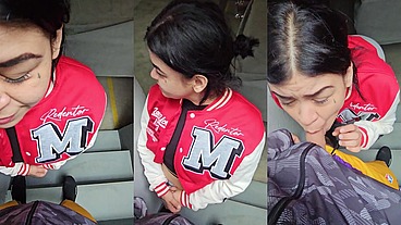 venezolana me chupo la polla en publico