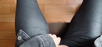Risky Lesbian Masturbation in the Office