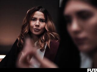 Harry Potter Screw Academy - Hawt Lalin cutie Summons Magic Big Futa Knob on Her Witch Transgender Girlfriend