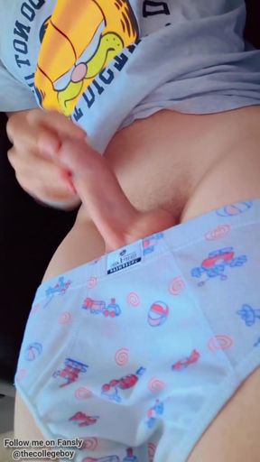 Handsome Student Skips Classes To Jerk Off His Big Dick   Clip 1