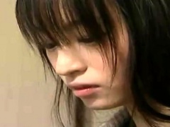 Japanese teen Miharu Kase hairy pussy fucked