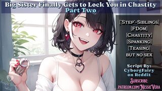 Big Step-Sister Finally Gets to Lock You in Chastity - Part 2