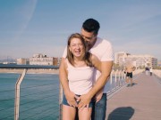 Hardcore Fuck for a Russian Babe on a Public Beach - #LETSDOEIT