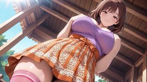 big tits hentai beauty bounces passionately on tropical porch – dripping wet!