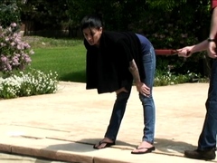 Amateur Outdoor Brunette Masturbates