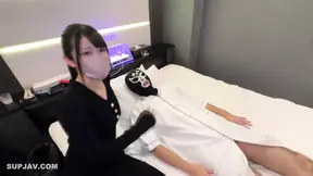 Asian Angel pissing on his face in doggy style