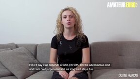 CASTINGFRANCAIS - Horny Blonde Fucked Deep In Her Twat On Camera - AMATEUREURO