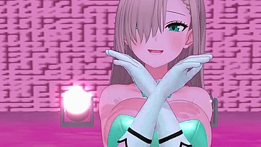 Ichinose Asuna Cowgirl Sex Dance Hentai Blue Archive Bunnygirl Bigboobs Creampie MMD 3D Clear Blue Clothes