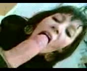 Lusty Russian brunette waitress sucks my big dick after her shift