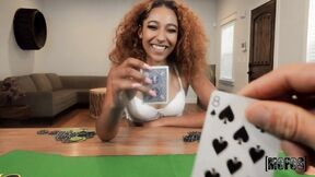 Strip Poker with Bombshell Black DickLicker Brixley Benz