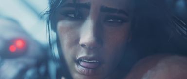 Fantasy Cyberpunk Brunette Fucked by Kiborg in Animated Bizzare Porn Video