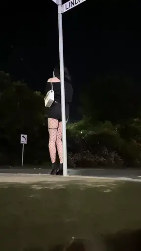 asian sissy trying to act naturally like a cheap street hooker