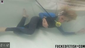 HD NEW neoprene Blonde Ashlee Rose underwater freediving session peril scuba 817